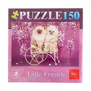 Пазл 150 элементов – Два котенка (Hatber, 150ПЗ4-08326)