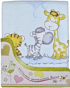 Комплект постельного белья Сафари, голубой (Золотой Гусь, 2142)