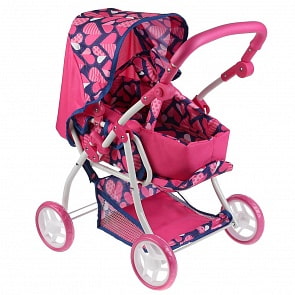 Коляска-люлька металлическая четырехколесная складная (Карапуз, 66HC-20-C5)