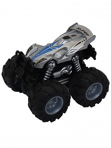 Машинка гоночная Die-Cast серебристая, 4*4, фрикционная, двойной реверс (Funky Toys, FT61033)