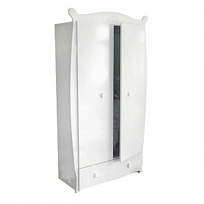 Шкаф детский Красная звезда С538, резьба №10 Птички, белый (Красная звезда, КЗ-С538 Э_белый)