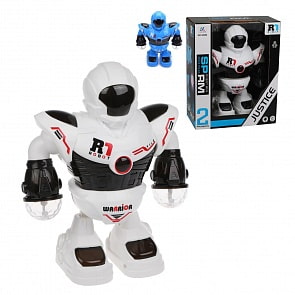 Робот электронный озвученный, свет 3D (Наша Игрушка, 58660) (ассортимент)