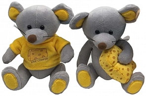 Мягкая игрушка – Мышь Сырник, 15 см (Fluffy Family, 681630)