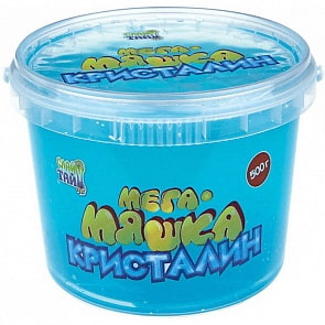 Мега-Мяшка Кристалин, надувная, 500 г, синяя (1toy, Т17135)