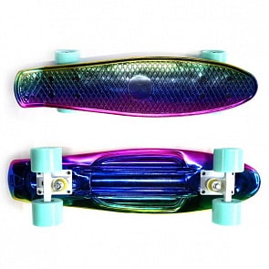Пениборд, дека 56 см, полиуретановые колеса, металлический принт (20505sim)