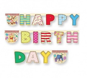 Гирлянда Алфавит Винни Happy Birthday (Procos, 80504) Гирлянда Алфавит Винни Happy Birthday (Procos, 80504)