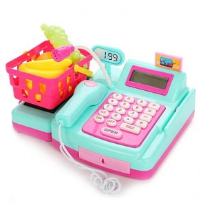 Касса электронная, бирюза - Играем в магазин, свет и звук (Mary Poppins, 453115)