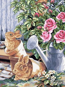 Рисование по номерам на холсте – Милые гости, 40 х 50 (Фабрика Творчества, H117)