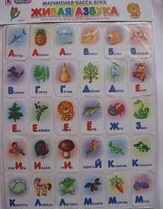 Магнитная Касса букв "Живая азбука"  (ORIGAMI, 02020or)