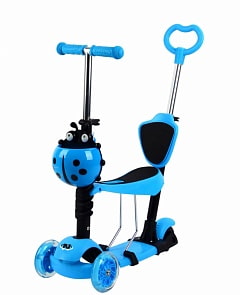 Самокат Navigator 5 в 1, свет, голубой (Navigator, Т59962)