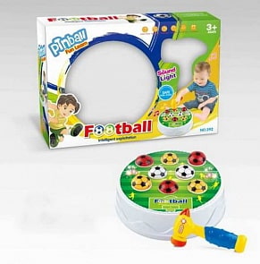 Игра настольная для развития реакции - Футбол-стучалка, со звуковыми и световыми эффектами (Junfa Toys, 392)