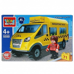 Конструктор - Газель маршрутное такси, 71 деталь (Город мастеров, 5550-KK)