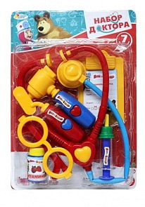 Набор доктора «Маша и медведь», 7 предметов (Играем вместе, 1094PSTA-Rsim)