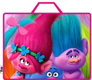 Папка-сумка для девочки. Тролли (Centrum, 87612) 