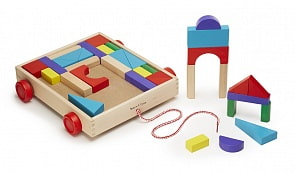 Конструктор из разноцветных кубиков в тележке (Melissa&Doug, 4209_md)