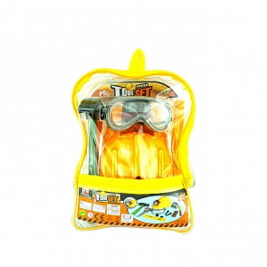 Набор инструментов в прозрачном рюкзаке, 10 предметов (Junfa Toys, 2145)