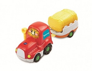 Машинка из серии Бип-Бип Toot-Toot Deivers - Трактор с прицепом для сена (Vtech, 80-152326)