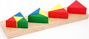 Развивающая игрушка - Дроби малые, вариант 3 (Мир Деревянных Игрушек, Д146)