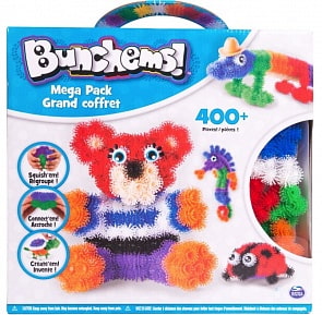 Конструктор-липучка Bunchems от Spin Master - MEGA PACK, 400+ деталей в наборе  (арт. 6026103) 