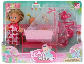 Игровой набор - Маленькая мама, 10 предметов (Shantou, K899-96)