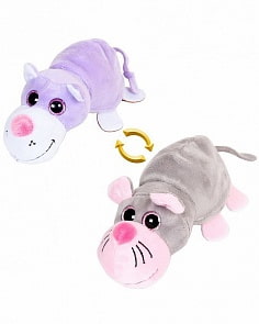 Мягкая игрушка - Перевертыши - Кот/Мышка, 16 см (Abtoys, M5005)