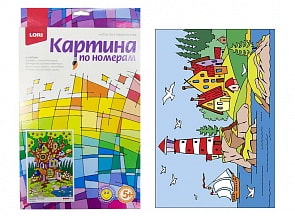 Картина по номерам для малышей Сказочный маяк (Lori, Ркн-028)
