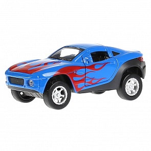 Инерционная металлическая машина - Ралли Файтер, 12 см, свет, звук (Технопарк, FY6148-SL) (ассортимент)