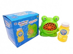 Мыльные пузыри - Мерцающие пузырьки с лягушкой-пускателем (ABtoys,  S-00149)