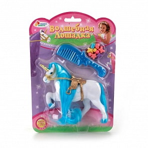 Единорог c флокированным покрытием, с аксессуарами, несколько видов (Играем Вместе, 3331Rsim)