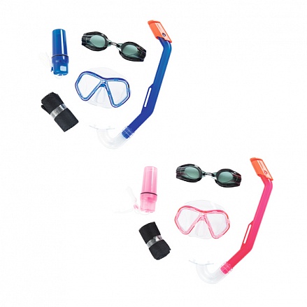 Набор для ныряния – Барракуда, маска, очки, трубка, от 3 лет, 2 цвета 