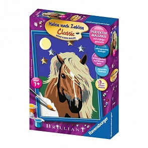 Раскрашивание по номерам «Лошадь в лунном свете» (Ravensburger, 27896st)