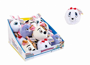 Squeezamals, серия Тайная жизнь домашних животных 2, собака Гиджет, 9 см (Beverly Hills Teddy Bear, SQ07350/1-Собака)