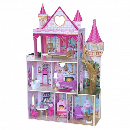 Кукольный домик - Розовый замок 