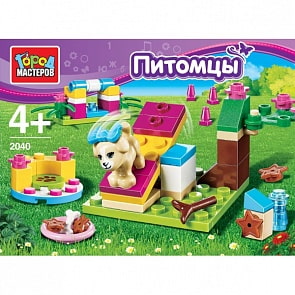 Конструктор из серии Питомцы: Собачка (Город Мастеров, BL-2040-Rsim)