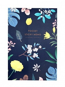 Набор стикеров с дизайном Цветочки, цвет темно-синий (МихиМихи, MM03619)