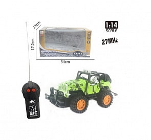 Машинка р/у 2CH 1:14, цвет зеленый (Junfa Toys, 2806-16A)