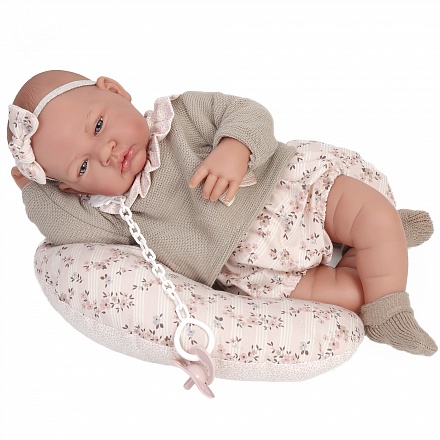  Кукла-младенец Оли в бежевом 40 см мягконабивная 