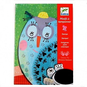 Набор для творчества со штампами - Милые животные (Djeco, 08782k)