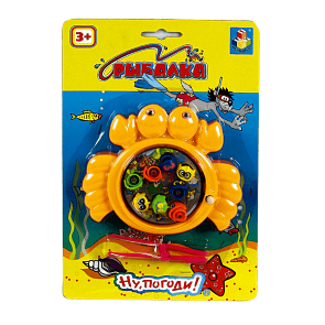 Рыбалка механическая - Ну Погоди, 8 рыбок (1toy, Т52137)