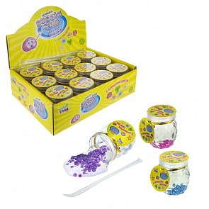 Набор Слайм Тайм - Надувная мяшка Bubble Gum с ароматом цветов, 4 аромата (1toy, Т17785) (ассортимент)