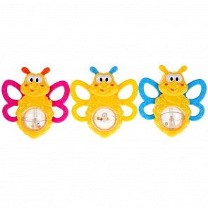 Развивающая игрушка погремушка Пчелка, разные цвета (Умка, B1331283-R1) (ассортимент)