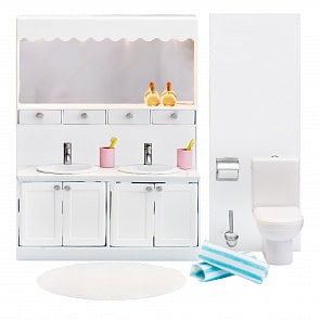 Мебель для домика Смоланд - Ванная с 2 раковинами (Lundby, LB_60208800)