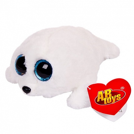 Мягкая игрушка - Тюлень белый, 15 см 