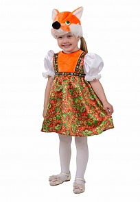 Карнавальный костюм - Лиса Лизавета, сатин, размер 116-60 (Батик, 5010-116-60)