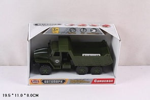 Инерционная машина из серии Автопарк – Самосвал со светом и звуком, открывается дверь, 19,5 х 11 х 8 см (Play Smart, Р41434)