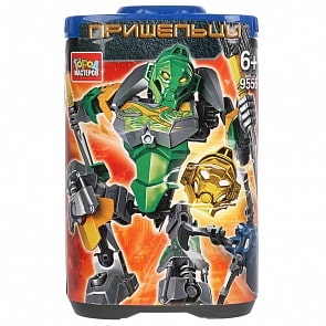 Конструктор - Пришелец, 85 деталей в банке (Город мастеров, 9556-ZH)