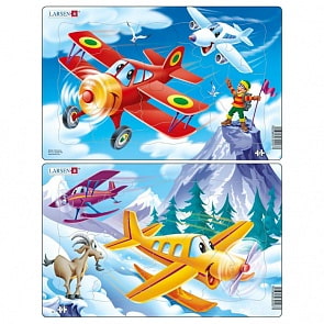 Пазл - Самолеты, 13 деталей (Larsen, U7)