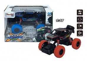 Инерционный Джип, масштаб 1:36, со световыми и звуковыми эффектами (Junfa Toys, T3603-1M-no) (ассортимент)