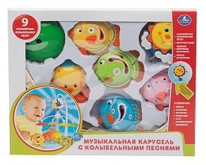 Музыкальная карусель "Рыбки" (9 колыбельных) (Умка, 350M-MRsim)