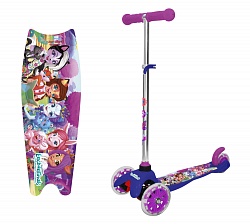 Трехколесный самокат - Enchantimals, светящиеся колеса (1Toy, Т15436Д) - миниатюра